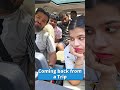 going on a trip vs coming back from a trip 😢 hungrybirds ytshorts traveldiaries