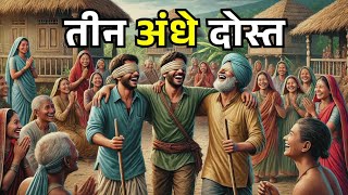 तीन अंधे दोस्त | धार्मिक कहानी | dharmik kahaniya in hindi | ज्ञानवर्धक | dharmik kahaniyan