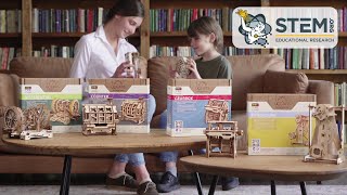 Introduction to machines and mechanisms for kids and parents: Ugears STEM-lab