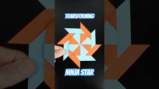 Transforming Ninja Star Origami #shorts