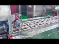 Inline type MAP modified atmosphere packaging machine for fresh meat, vegetable, fruits, ready meals