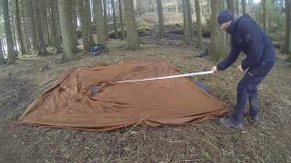 Setup of the NorTent tipi 6 with stove and innertent