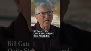 Bill Gates: 'I Was Quite Stupid' to Spend Time with Epstein