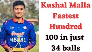 Kushal Malla's 137 Run Against Mongolia | NEP vs MGL 1st Match