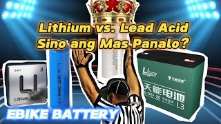 Upgrade to Lithium Battery na ba ang Ebike Mo? | O Stock Lead Acid Battery pa din? | Ebike Battery