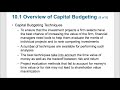 Chapter 10 Capital Budgeting