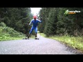 rollerski skating: V1 uphill / Rollski Skating Technik: 1:2 asymmetrisch bergauf