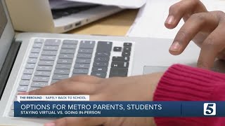 MNPS asks parents, students to choose between virtual or in-person learning