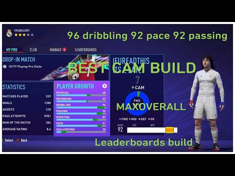 FIFA 21 PROCLUBS BEST CAM BUILD 91 MAXOVERALL GLITCH (Pace/Passes/Dribbling/TipsTricks)