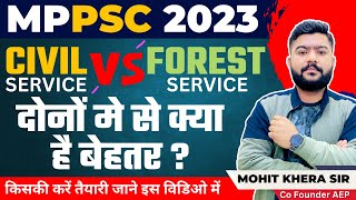 MPPSC 2023 | MPPSC Forest Service & MPPSC Civil Service दोनों मे से क्या है बेहतर | Mohit Khera Sir