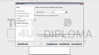 Create a new document based on the Agenda wizard.