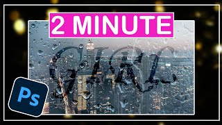 Rain Text Effect | Photoshop Tutorial | The Editor