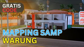 AKU MEMBUAT WARUNG DI GTA SAMP MENJADI SEPERTI DI GTA 5 - GTA SA SAMP MAPPING #gtarp #samp #mapping