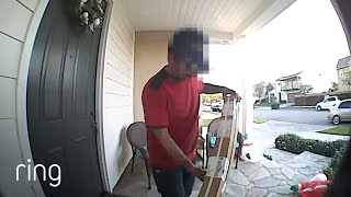 Owner Used Her Doorbells Two-Way Talk To Stop Package Thief | RingTV