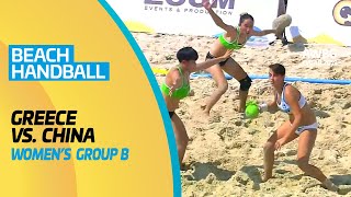 Beach Handball - Greece vs China | Women's Group B Match | ANOC World Beach Games Qatar 2019 | Full
