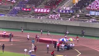 日本インカレ陸上2014  男子４００ｍ 予選３組：木村賢太選手（早稲田大）１位で決勝へ