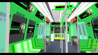 (24th joyride) (OpenBVE) C765A set 8122 with StarHub ad from Evergreen Fields to Chinatown