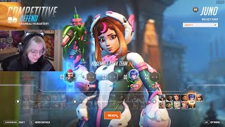 Uravity skin! 22K Healing Done! Aspen Juno Overwatch 2 Season 13 Gameplay Top 500