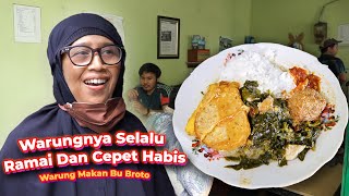 NASI SAYUR CUMA 6 RIBU \u0026 LUDES DALAM 3 JAM! WARUNG MAKAN BU BROTO SEJAK 1976 #kulinerjogja