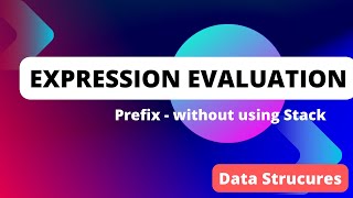Expression Evaluation - Prefix (Without using stack) - Tamil