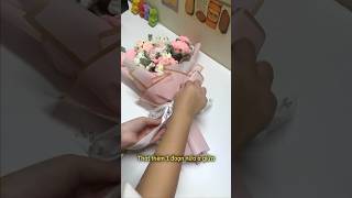 Cách gói bó hoa 7-9 chi tiết đơn giản #crochet #wrapping #flowerbouquet