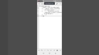 Print Message Java