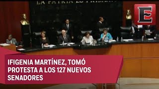 Nuevos senadores rinden protesta