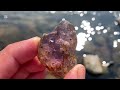 find natural gemstone in river amethyst crystal quartz part 257