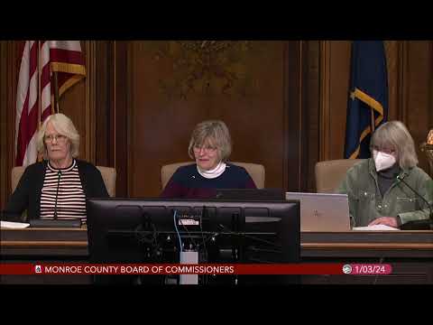 Monroe County Commissioners, January 3, 2024 - YouTube