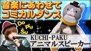 音に反応してコミカルに動くKUCHI-PAKU アニマルスピーカー ボイパのリズムにものることができるのか！？☆ズッキュ〜ンTV