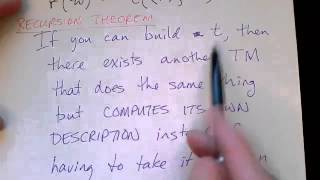 Lecture 51/65: The Recursion Theorem