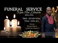 Funeral Service of Mpho Allen Lithudzha