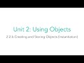 AP CSA 2.2.b Creating and Storing Objects (Instantiation)