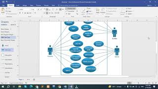 How to Make Use Case Diagram  | Use case Diagram in MS Visio | usecase diagram