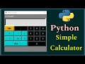 python calculator || Simple GUI Calculator in Python || Python calculator program || Tkinter || GUI