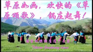 民族舞曲丨藏族锅庄舞丨草原美丽如画，扎西、卓玛翩翩起舞，《草原颂歌》轻松悦耳，锅庄起舞 https://www.ypindaojia.com #Tibetan Guozhuang dance#云品出海