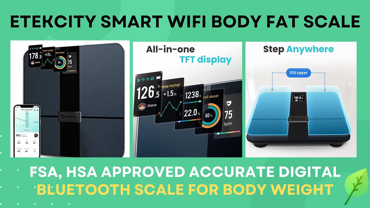 The Best Etekcity Smart WiFi Body Fat Scale - YouTube