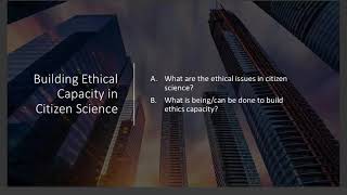 Ethical Considerations In Citizen Science With Dr Rasmussen