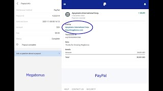 Megabonus cashback - Withdraw payment successfully ✅