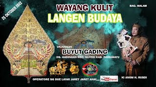 LIVE WAYANG KULIT H RUSDI NYI DUNIAWATI   25 OKTOBER 2022 BUYUT GADING