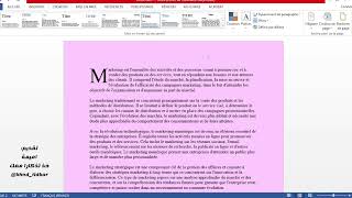 كيفية تغيير لون الصفحة وإزالتها على الوورد Microsoft Word