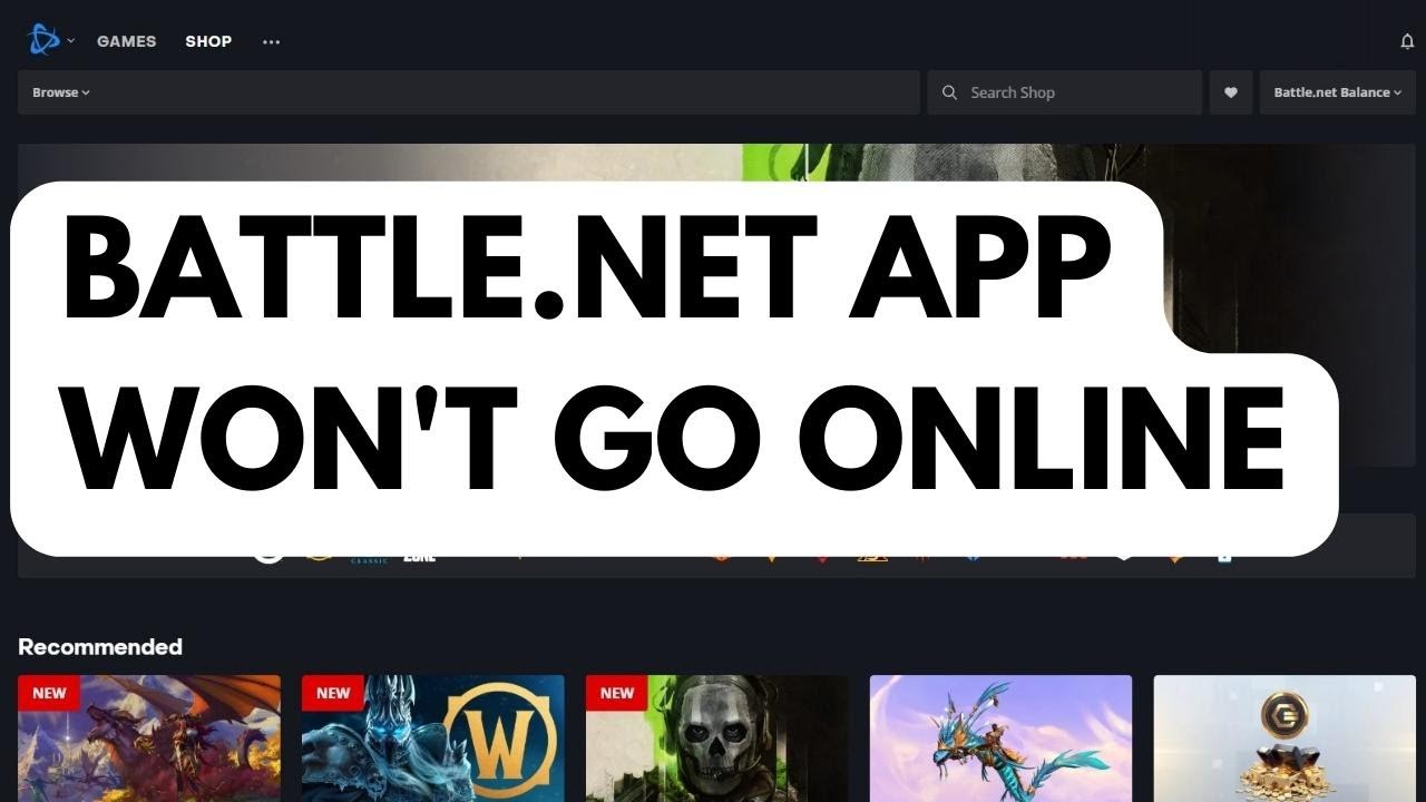 How To Fix Battle Net App Won't Go Online - YouTube