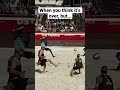 around the net 🤯 volleyballworld volleyballsave beachvolleyball volleyball