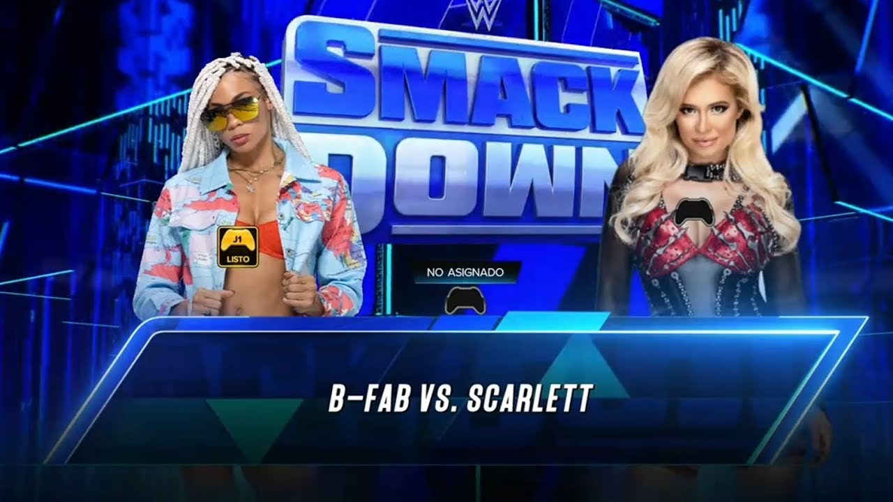 B-FAB Vs SCARLETT AT SMACKDOWN #wwe #2k23 #wrestling #gameplay #2k #nxt ...