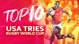 Top 10 USA Tries | Rugby World Cup | Ngwenya, Skully, Te'o & More