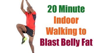 20 Minute Indoor Walking Workout to Blast Belly Fat 🔥 200 Calorie Workout 🔥