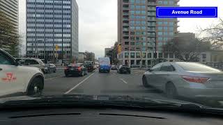 Avenue Road/University Avenue into Downtown Toronto (ASMR, real-time)