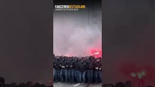 Hannover-Ultras Fanmarsch gegen braunschweig #shorts