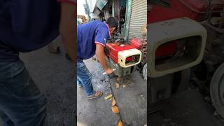 how to start a old China s1100 diesel engine#dieselengine #automobile #repair #viralvideo