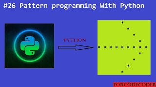 Python Pattern Printing Programs | Pattern Programming With Python #26 | for code coder